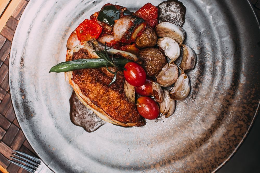 Fotografía culinaria ilustrativa de archivo