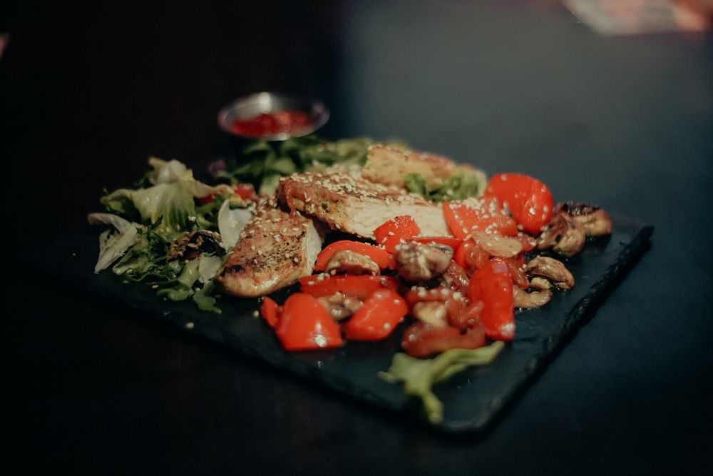 Fotografía culinaria ilustrativa de archivo