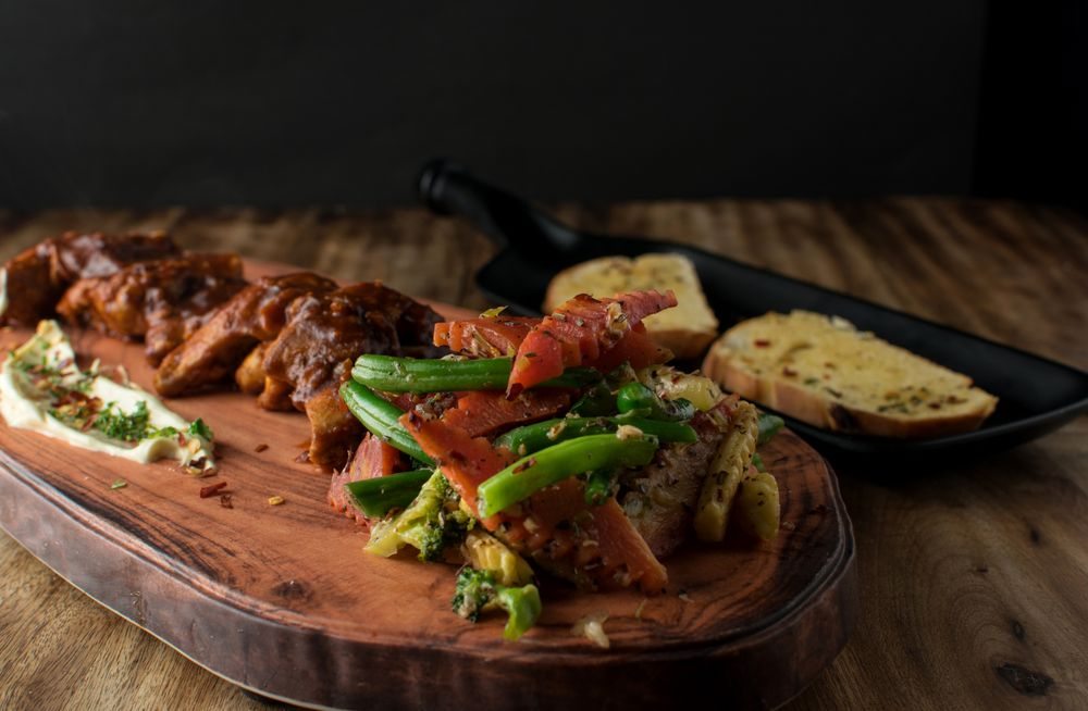 Fotografía culinaria ilustrativa de archivo